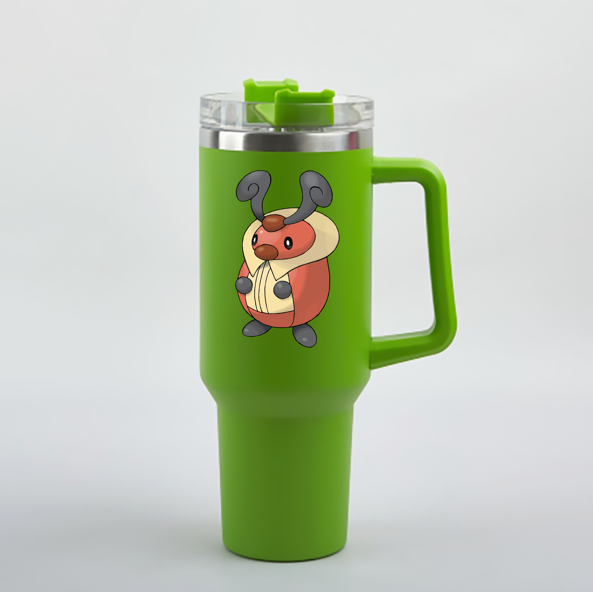 （画像用） ポケットモンスター Pokémon 1200mL車用タンブラー - クリスタルステッカー（プラスチックストロー付き）